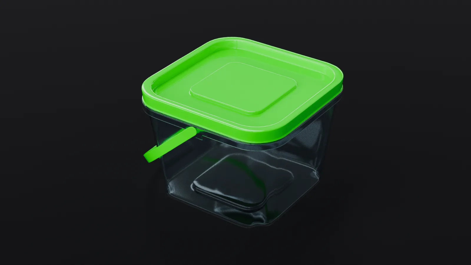 3-liter Bucket Container with Handle and Cap  