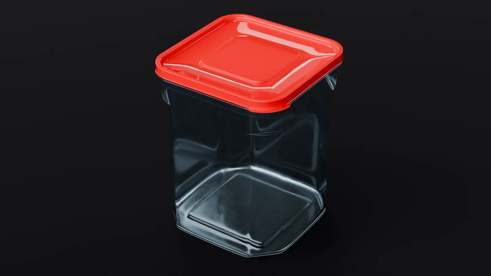 5-liter Square Container with Cap